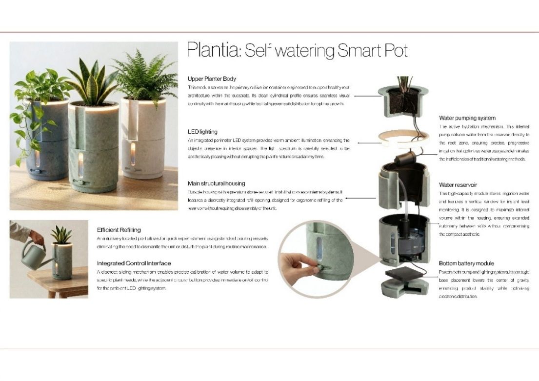 Concept poster, integrated pot.