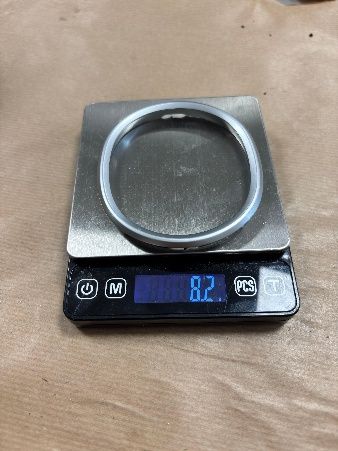 Chrome trim ring.