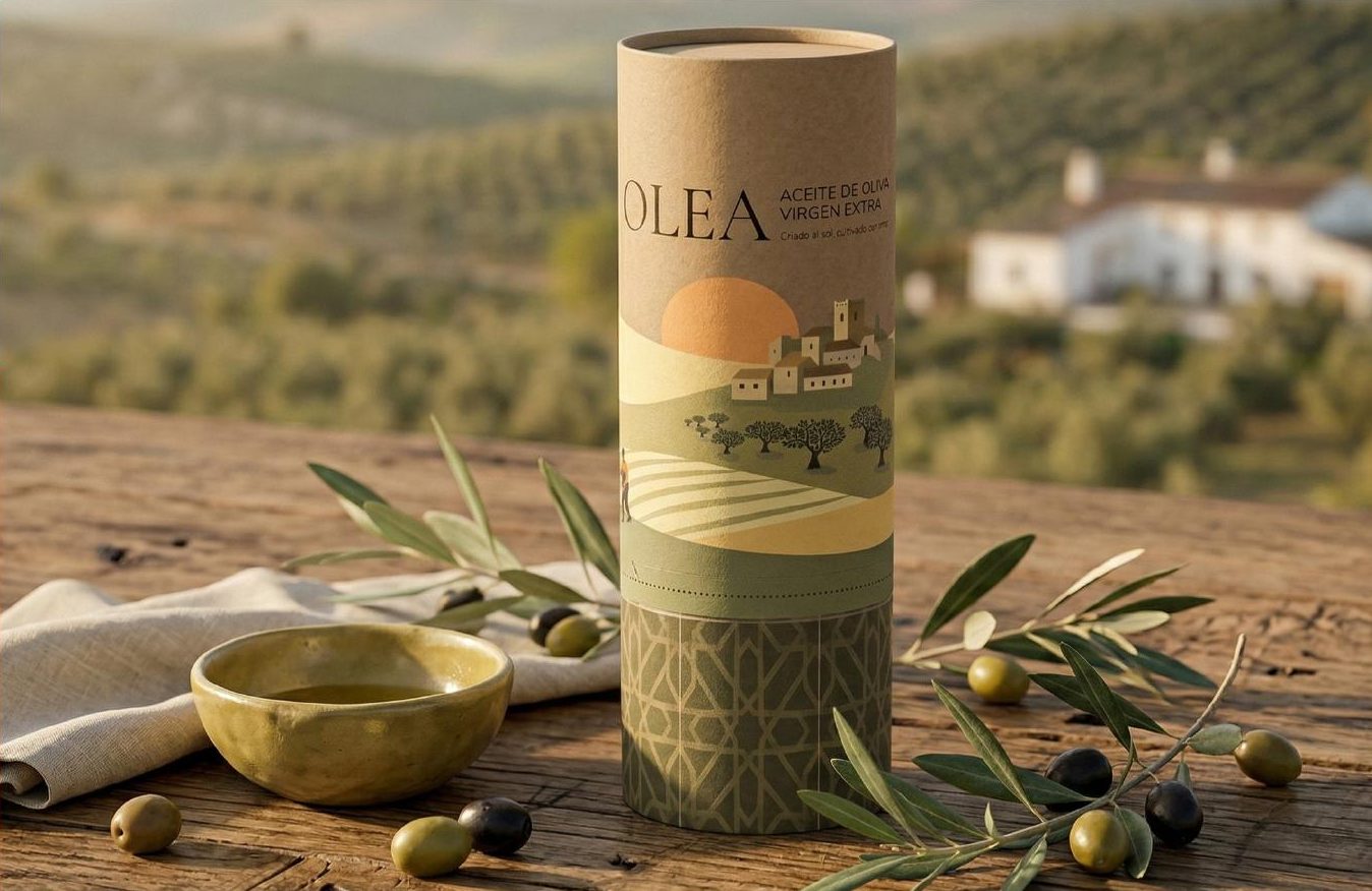 OLEA tube in an Andalusian olive grove.
