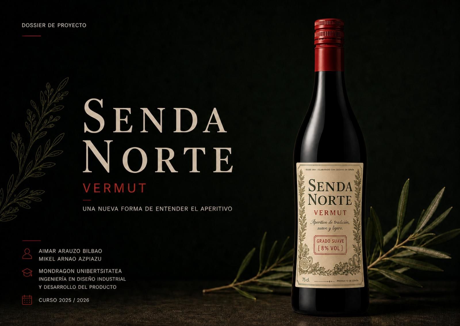 Senda Norte, bottle and brand.